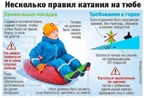 Памятка "Техника безопасности при катании на тюбинге" Памятка "Техника безопасности при катании на тюбинге".